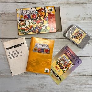 Nintendo 64 Paper Mario Game Complete in Box CIB